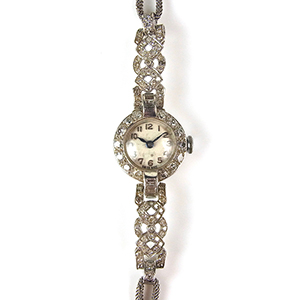 diamond cocktail wristwatch