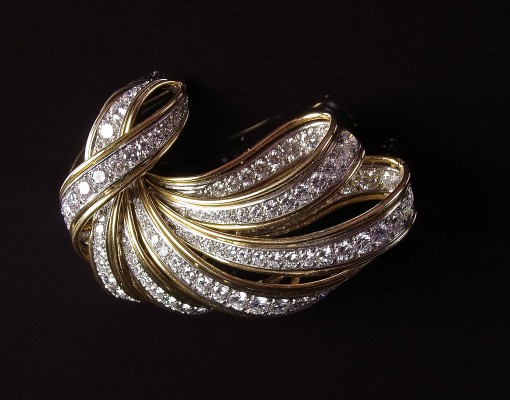Cartier diamond spray brooch