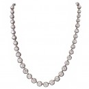 Victorian diamond collet necklace