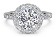 pave set diamond ring