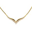 Diamond V Shaped Necklace